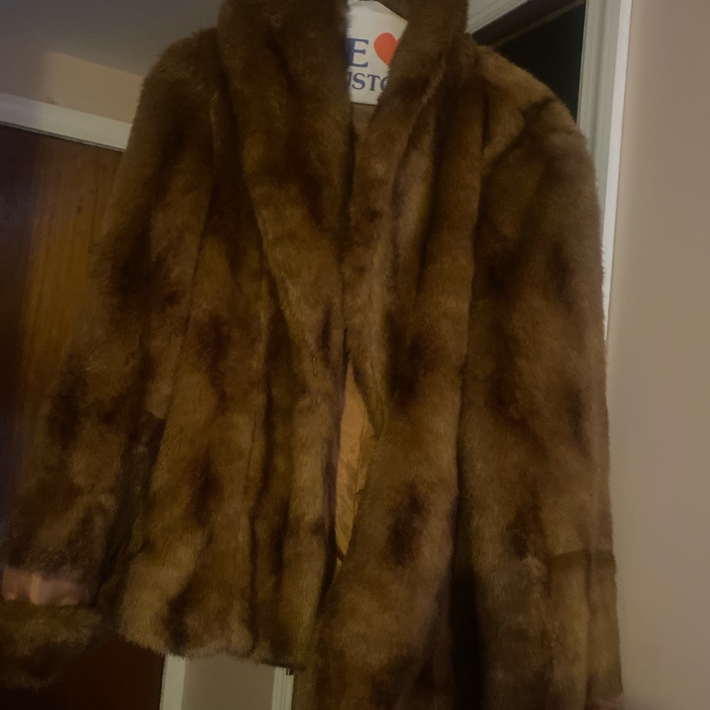Faux fur coat